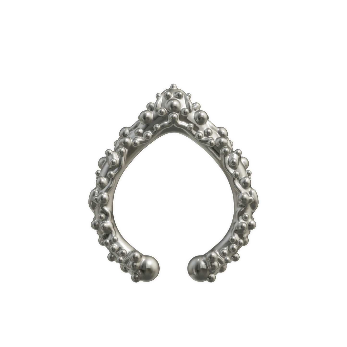 alga-coral ear cuff