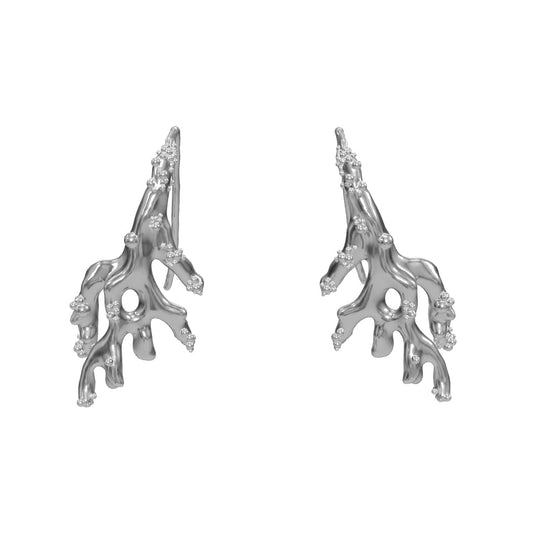alga-coral earrings