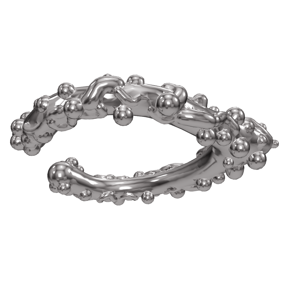 materia joyas joyeria peruana plata digitalmente artesanal silver jewelry digital handmade earcuff